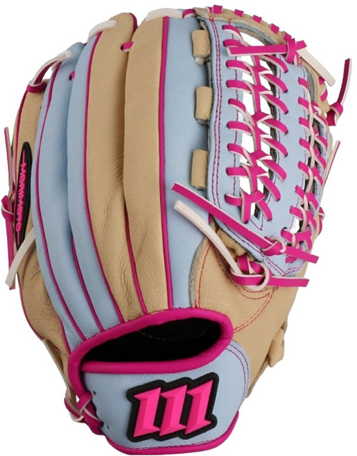 모리모토 올라운드 야구글러브 MPN700, 아이보리+스카이블루, 1개