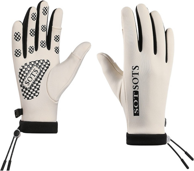 퍼스트피트 여성용 스포츠장갑 양손착용 세트, 베이지, 1세트