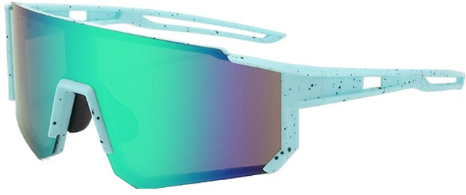 MMMII 戶外運動護目鏡型太陽眼鏡 MMM3210, 1個, 綠色