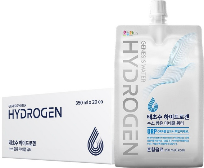 태초수 하이드로겐 수소 함유 미네랄워터 수소수, 20개, 350ml