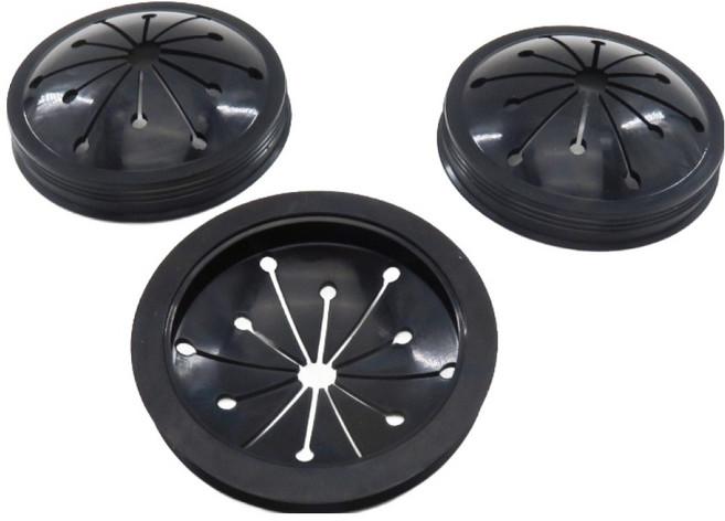 웨이스트킹 디스포저 음식물처리기 분쇄기 부품 고무캡 3p, 검정