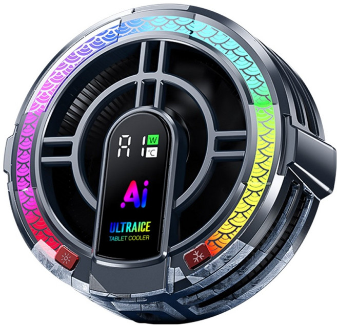 조이트론 AI지능형 태블릿 아이패드 스마트폰 쿨링팬 발열 쿨러, 혼합색상, 1개, ULTRAICE-AI