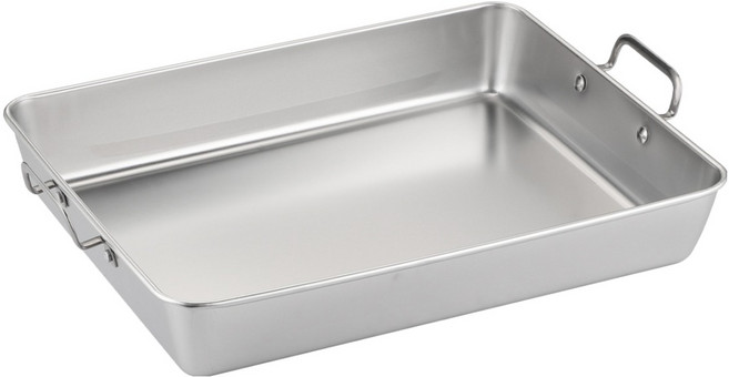 발룬피니 IH 인덕션겸용 다용도 스텐 직사각 전골냄비, 35cm, 실버, 1개