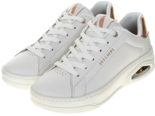 SKECHERS 女款 UNO COURT D楦氣墊運動鞋 177700WHT