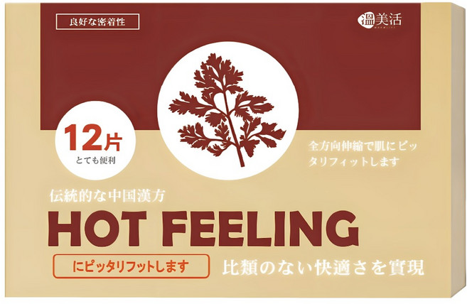 溫美活 溫感精油貼布, 12片, 1組