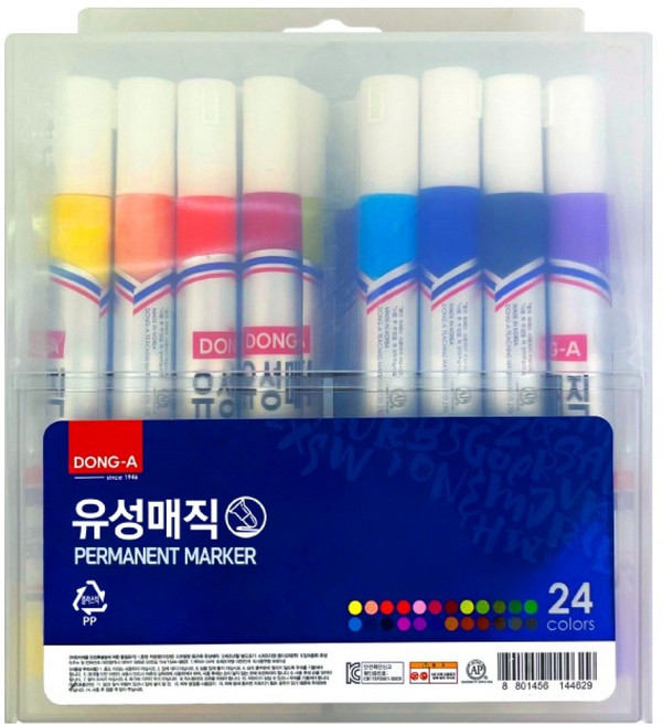 동아 유성매직, 24색, 1개