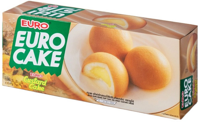 유로 커스터드 케이크, 144g, 1개