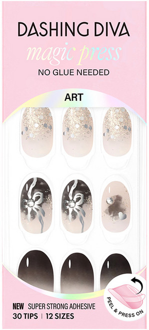 데싱디바 매직프레스 네일팁 헤이지 잉크 오발, 헤이지잉크, 1세트