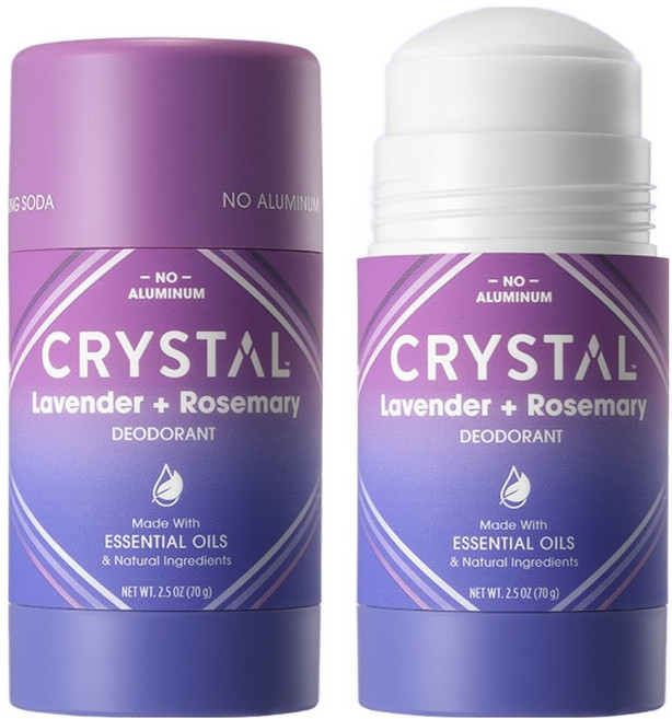 美國 CRYSTAL 鎂 鼠尾草 + 薰衣草 體香膏, 70g, 1個
