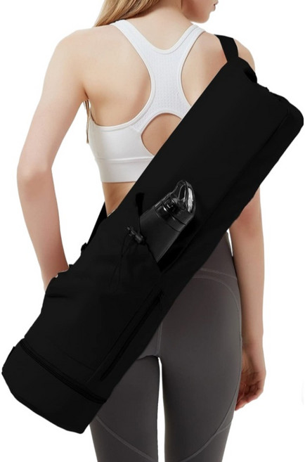 필웨이브 폼롤러 요가 매트 가방, 블랙, 1개