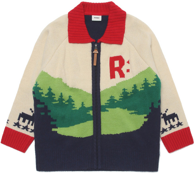 알로봇 아동용 니트 집업 가디건