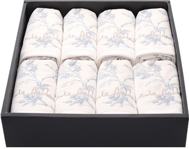 로라애슐리 뉴클래식 수건 타월 180g 60수 코마사, 8개, 엘더우드 블루