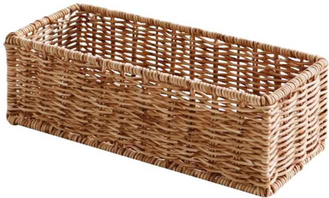 네이쳐리빙 데이지가든 라탄 바구니, 1개