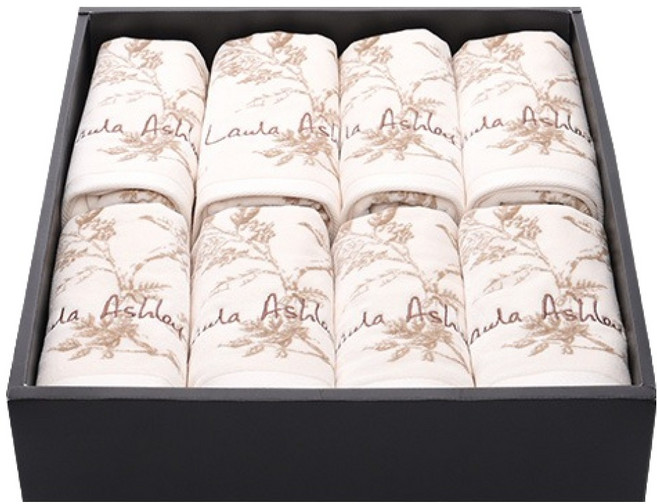 로라애슐리 뉴클래식 수건 180g 60수 코마사, 8개, 엘더우드 브라운