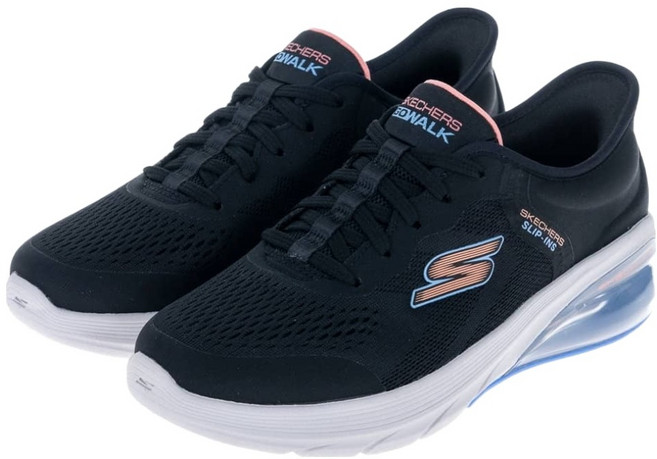 SKECHERS 女款 瞬穿舒適科技GO WALK AIR 3.0 D楦休閒鞋 124372BKLB
