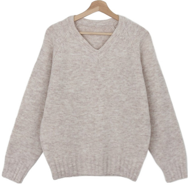 봉봉스토리 위미 브이넥 니트 임산부 티셔츠