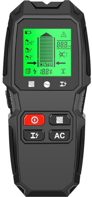 루아즈 목재 철근 못 금속 벽탐지 스캐너 LUAZ-CX2, 1개