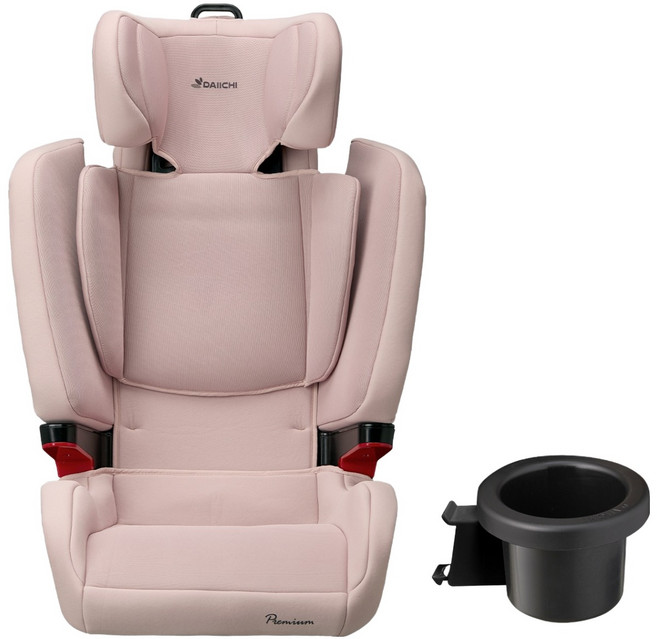 다이치 브이가드 주니어 시즌3 에어 카시트 일체형 + 컵홀더, 피오니 핑크