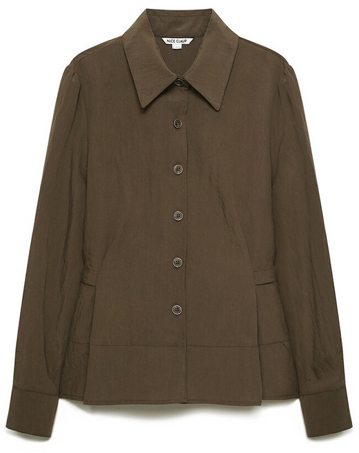 나이스클랍 여성용 허리라인 포인트 브라우스 A244PWB904