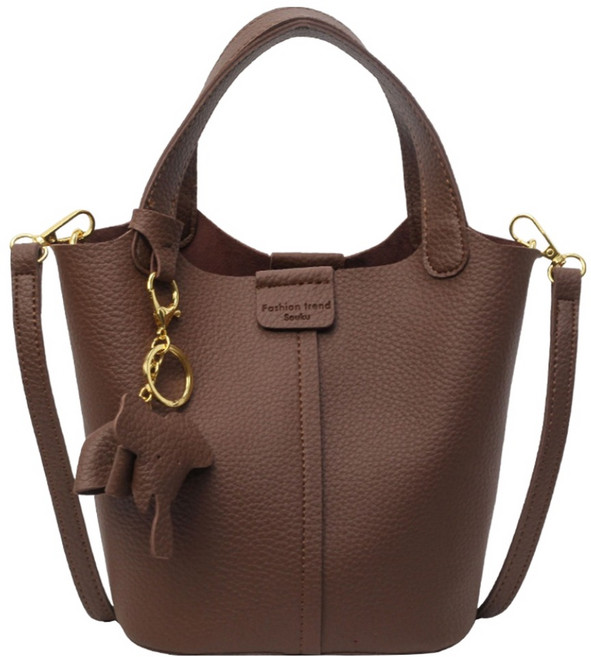 엘쏘 여성용 데일리 버킷 숄더 크로스백