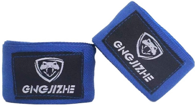 다소네 GNGJIZHE 면 탄성 손목 복싱 핸드랩 2p, 파랑, 1개