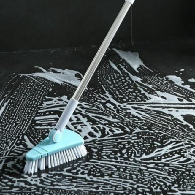 글로피니 화장실 삼각헤드 욕실 바닥 청소솔, 블루, 1개