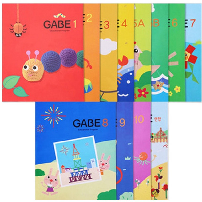 아가월드몬테소리 신의 선물 가베 워크북 12종 세트, 혼합색상, 1세트