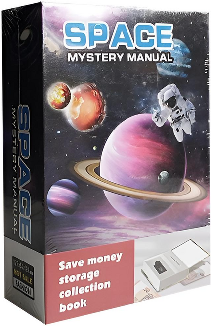 디노 개인서재 새로운 책형 다이얼형 미니금고 12.7 x 5.4 x 18.1 cm, 우주