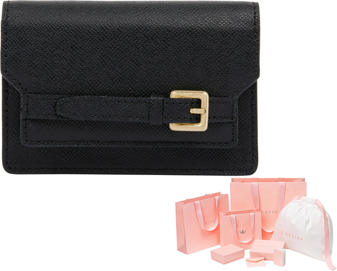 제이에스티나 칸토 카드지갑 JSNESF5BF921BK010 + 쇼핑백