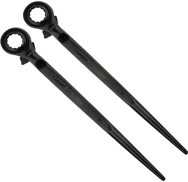 StanMan 鷹架用尖尾棘輪扳手 17-19mm 2件組, 1套