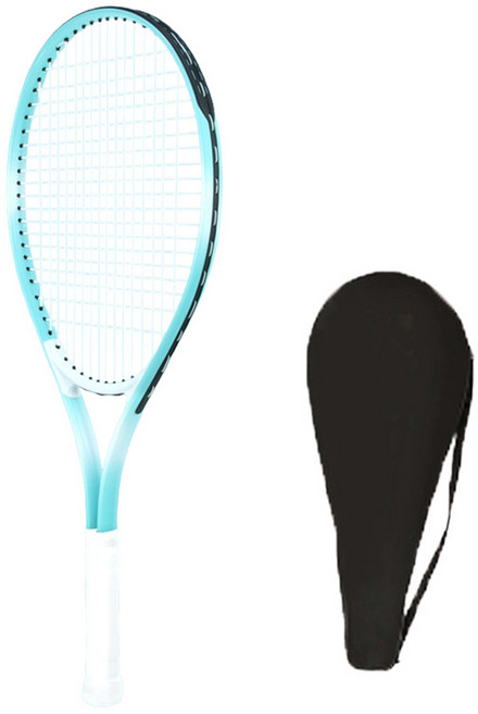 ELVEO 프리미엄 테니스 라켓 680mm, 블루, 1개