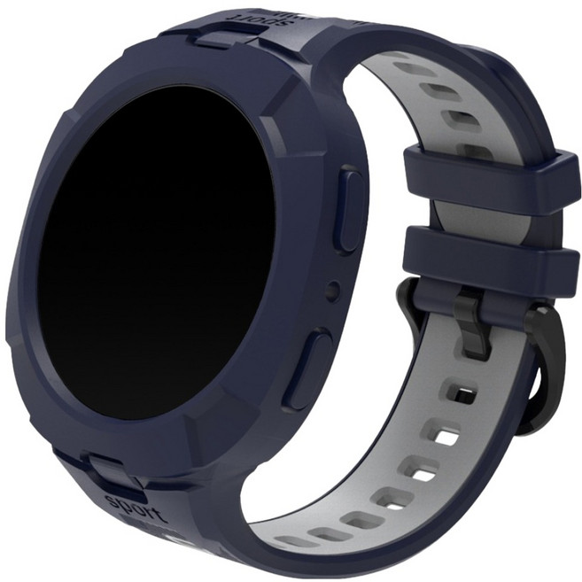 스페이스쉴드 갤럭시 워치 호환 러기드 아머 일체형 스트랩, 미드나잇그레이, 1개