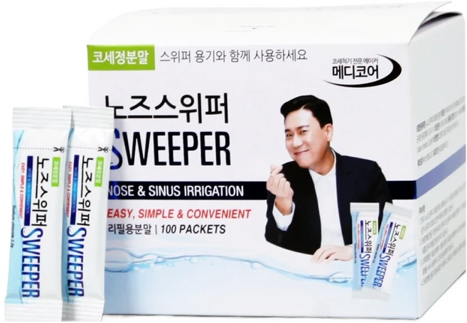 노즈스위퍼 메디코어 코세척 분말 100p, 1개 - 쿠팡