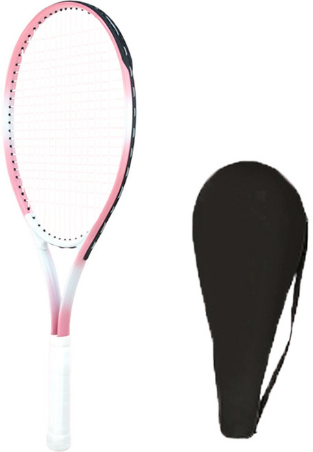 ELVEO 프리미엄 테니스 라켓 680mm, 핑크, 1개