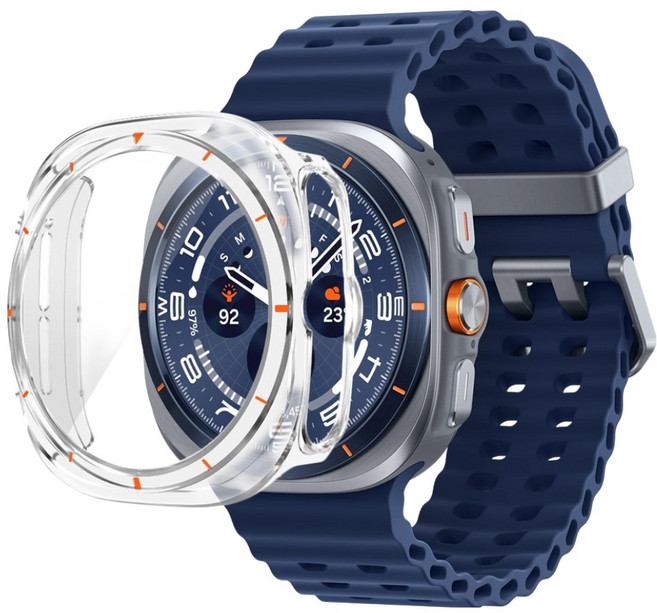 스페이스쉴드 탠저린 베젤 PC 강화유리 올인원 케이스, 투명, 1개