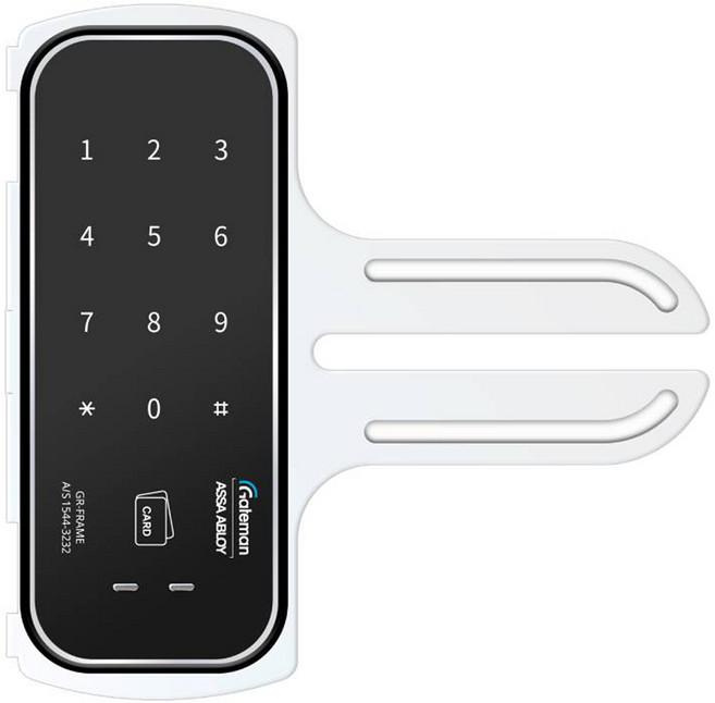 게이트맨 1초잠김 지문방지 하이브리드 프레임형 유리문 도어락 GR-FRAME + 스트라이크 세트, 방문설치