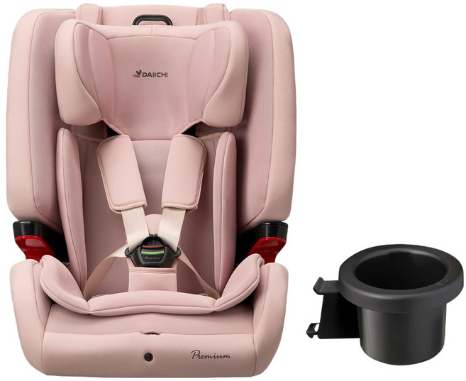 다이치 브이가드 토들러 시즌3 에어 카시트 일체형 + 컵홀더, 피오니 핑크