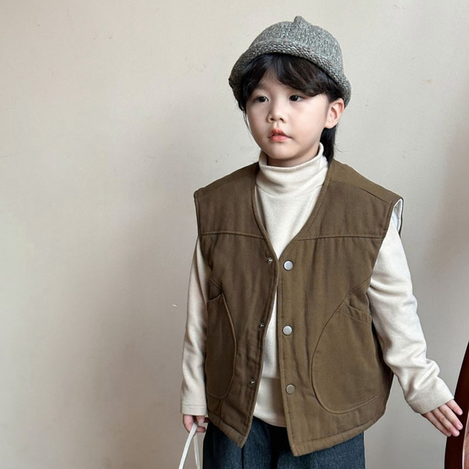 Starbean 休閒按扣背心外套