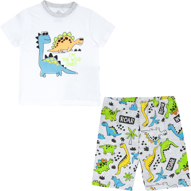 chicco 家居休閒C 恐龍短袖套裝 35435