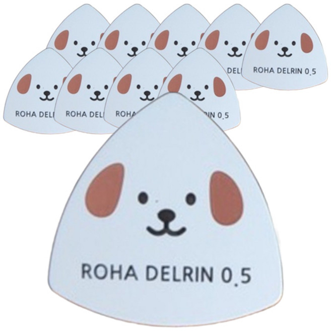 로하 기타 델린 캐릭터 피크 강아지, 10개
