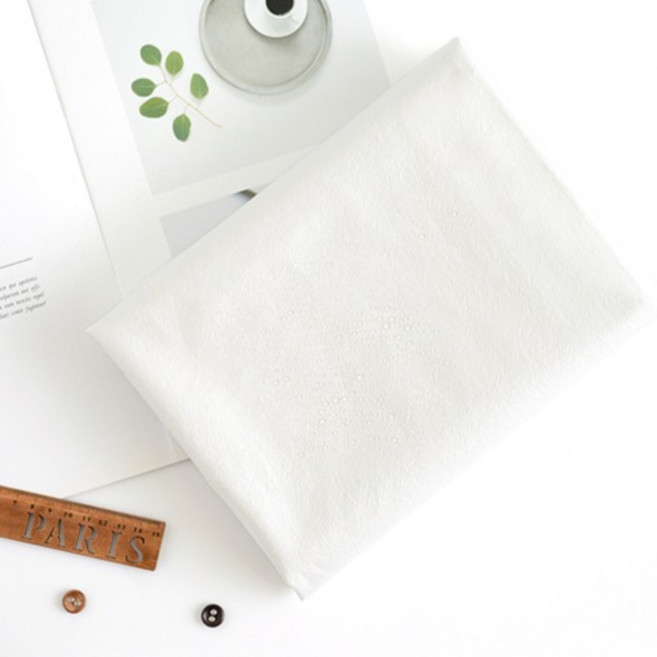 워싱광목 TPU 라미네이트 미드나잇 방수 식탁보 원단, 백아이보리