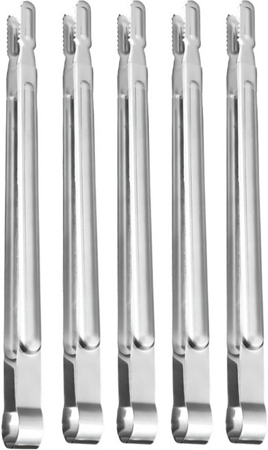 키친하우스 스텐 바베큐집게 40cm, 실버, 5개