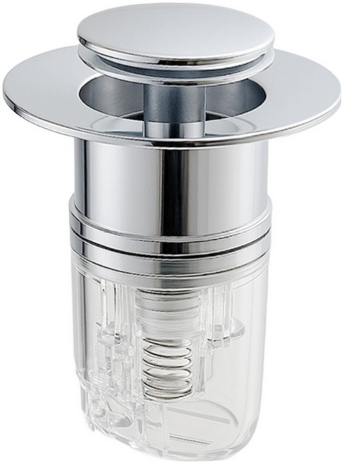 위더스욕실용품 에어락 자동 차단 화장실 세면대 트랩 실버, 1개