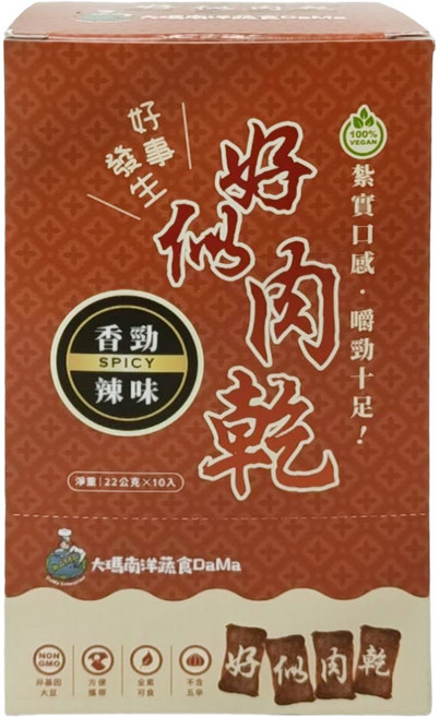 DaMa 大瑪南洋蔬食 好似肉乾香勁, 22g, 1組