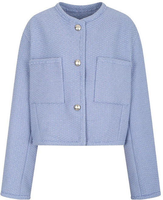 나이스클랍 여성용 아웃포켓 트위드 자켓 A234PWJ909