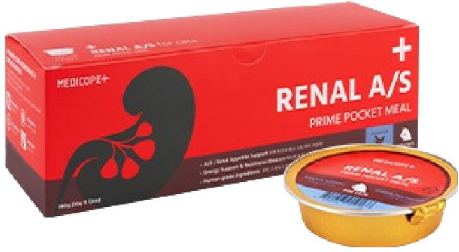 메디코펫 고양이 프라임 포켓 밀 레날 AS 습식 가수분해 닭고기 처방캔, 360g, 1개, 신장