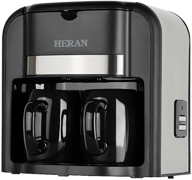 HERAN 禾聯 雙杯滴漏咖啡機, 黑色, HCM-03HZ010