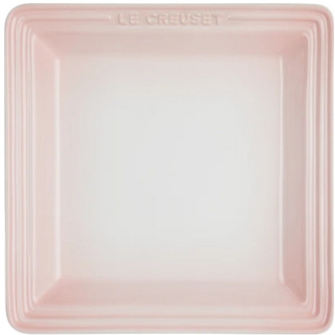 LE CREUSET 正方盤, 淡粉紅, 1個