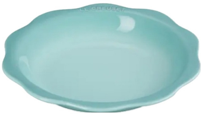 LE CREUSET 蕾絲花語系列 深圓盤, 1個, 悠然綠