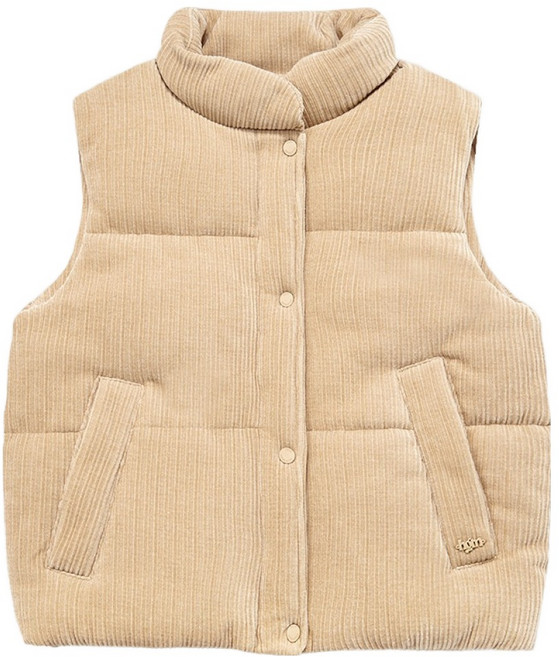행텐 여성용 코듀로이 퀼팅 베스트